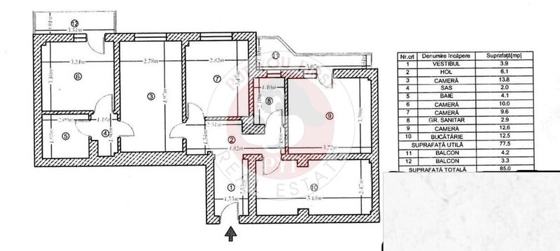 Dna Ghica | Apartament 4 camere | Semidecomandat | 85mp | B11545